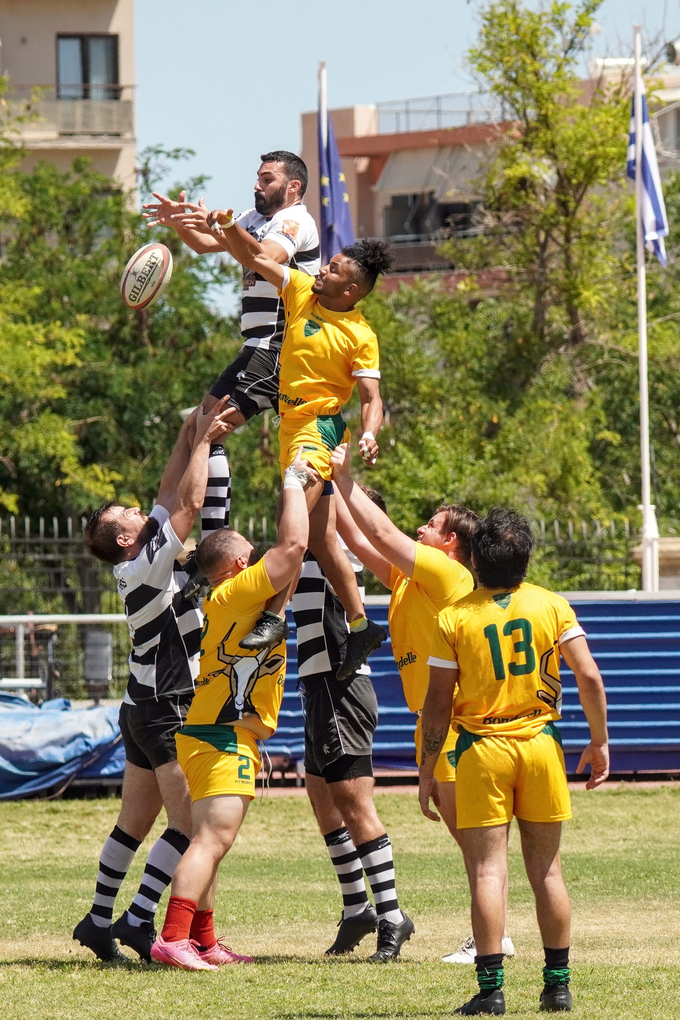 Attica Rugby Match Action